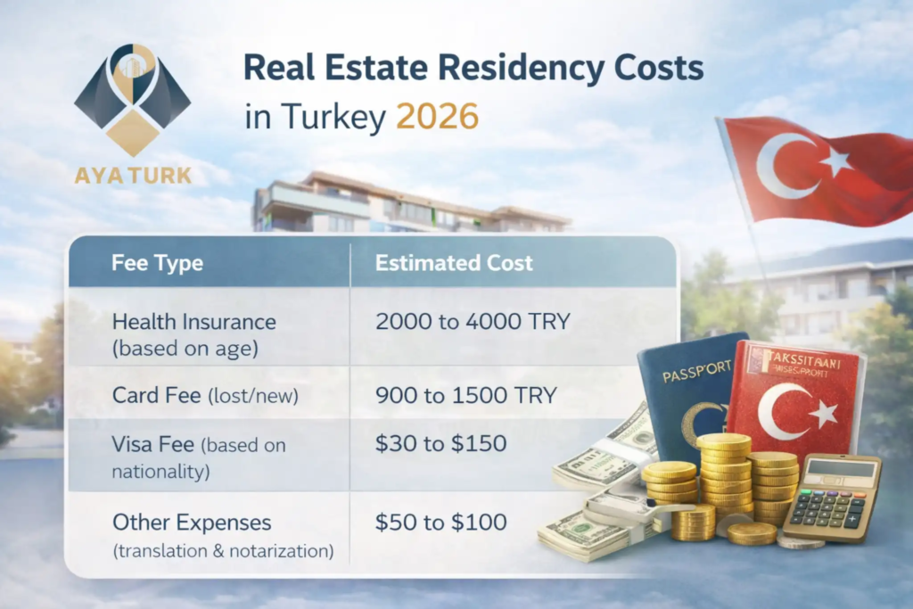تكلفة الاقامة العقارية في تركيا 2026