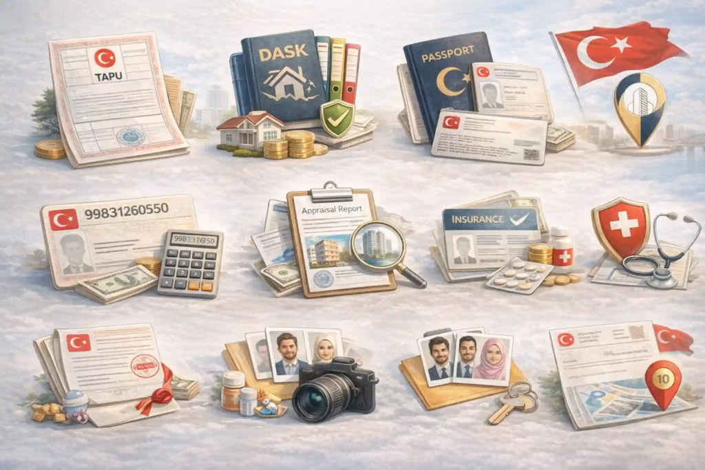 الأوراق المطلوبة للإقامة العقارية في تركيا 2026