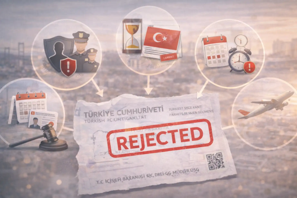 أسباب رفض الإقامة الدائمة في تركيا