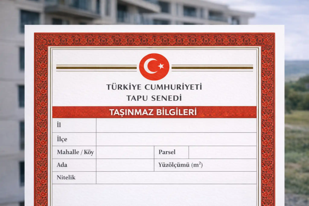 معلومات الطابو في تركيا