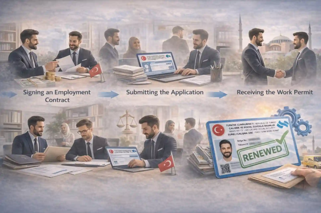 كيفية الحصول على إقامة العمل في تركيا