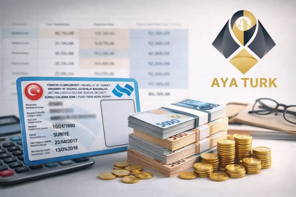 تكلفة اقامة العمل في تركيا 2026