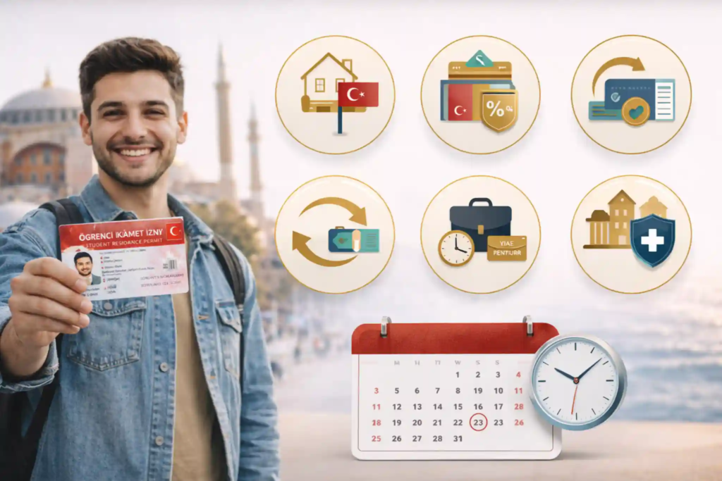 إقامة الطالب في تركيا مع آية تورك