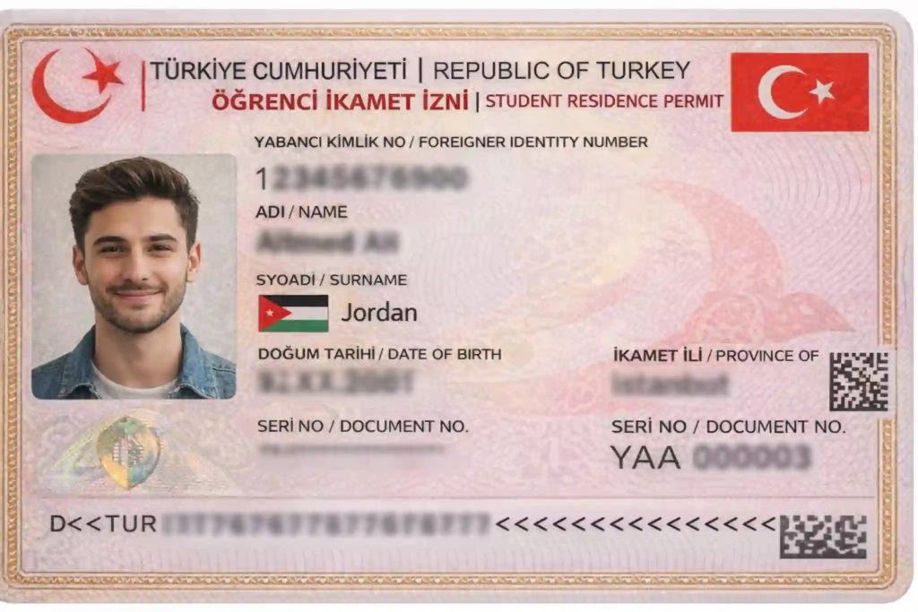شكل اقامة الطالب في تركيا