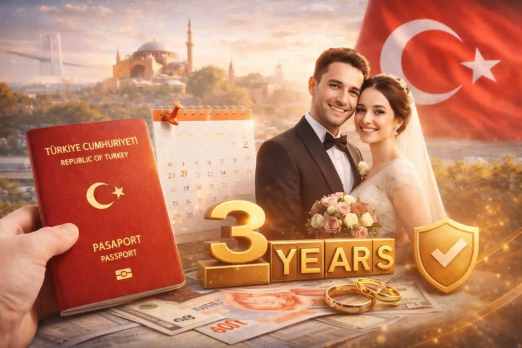 شروط الحصول على الجنسية التركية عن طريق الزواج