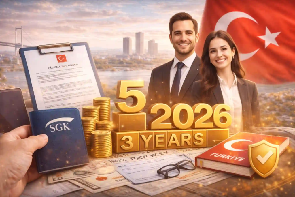 شروط الجنسية التركية عن طريق إقامة العمل