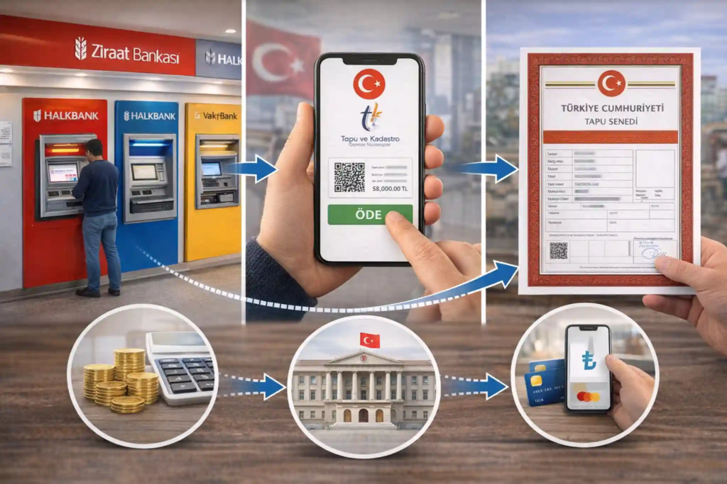 كيفية دفع رسوم الطابو في تركيا
