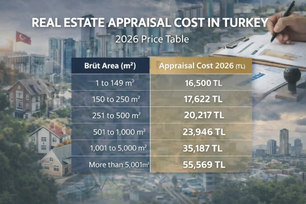 ما هي تكلفة التقييم العقاري في تركيا؟