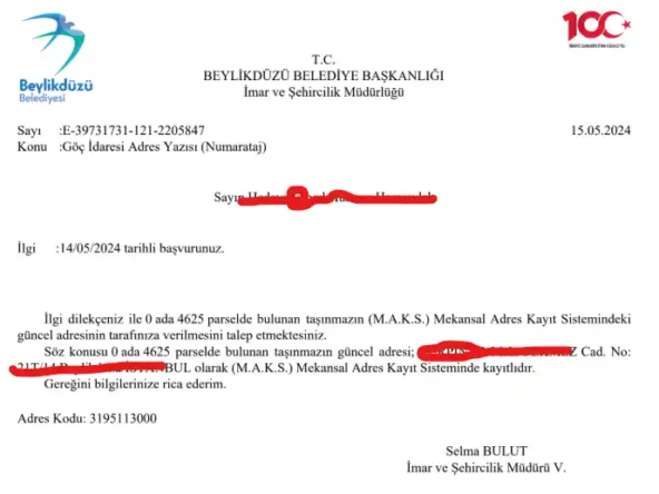 ورقة النومراتاج في تركيا: Numarataj وكيف تستخرجها؟