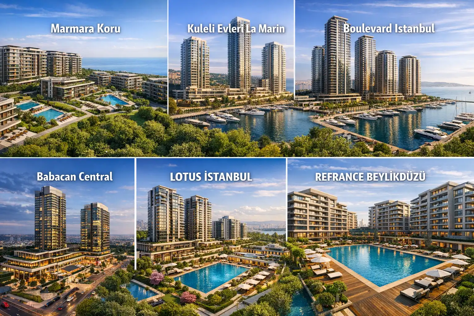 شقق للبيع في بيليك دوزو اسطنبول