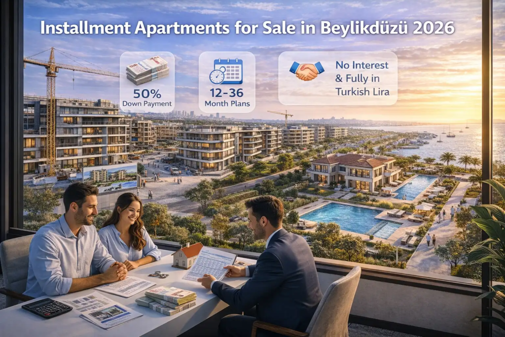 شقق للبيع في بيليك دوزو بالتفسيط