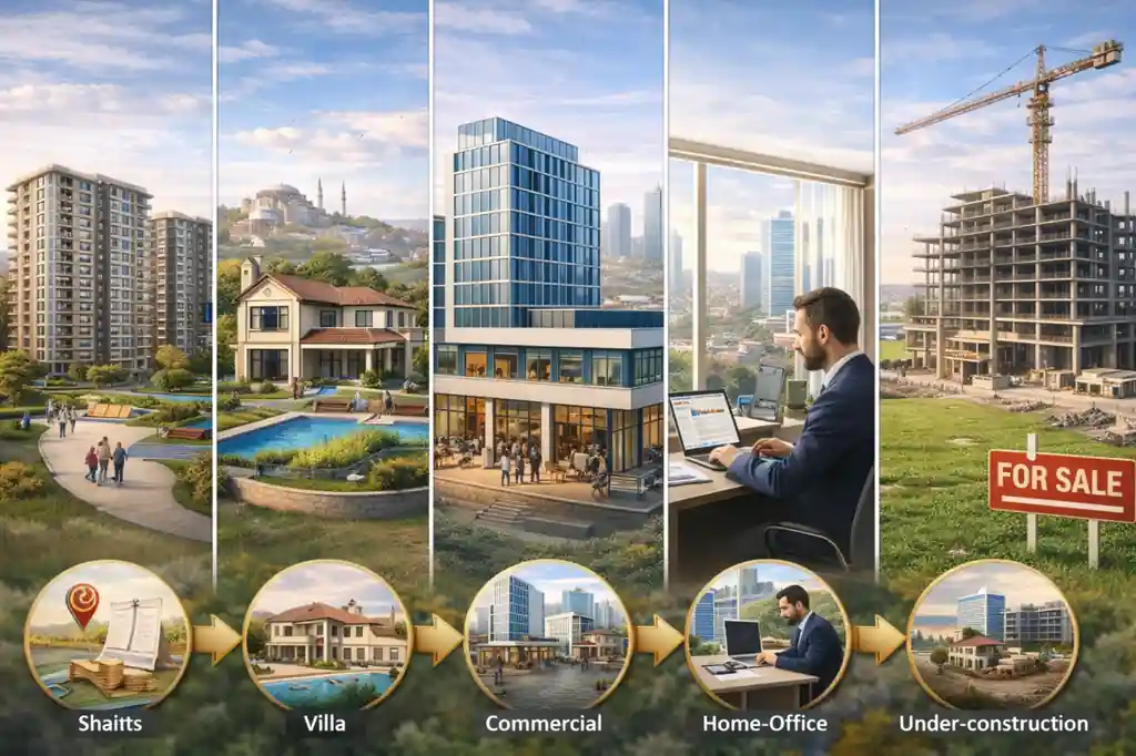 أنواع العقارات في تركيا