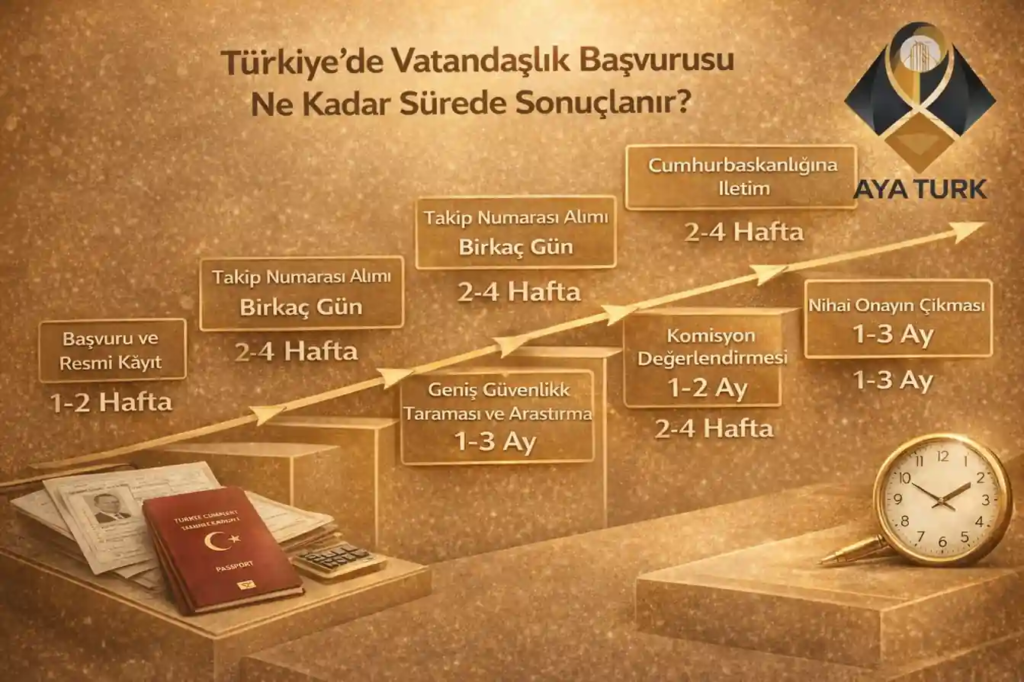 ما هي مدة كل مرحلة من مراحل التجنيس في تركيا؟