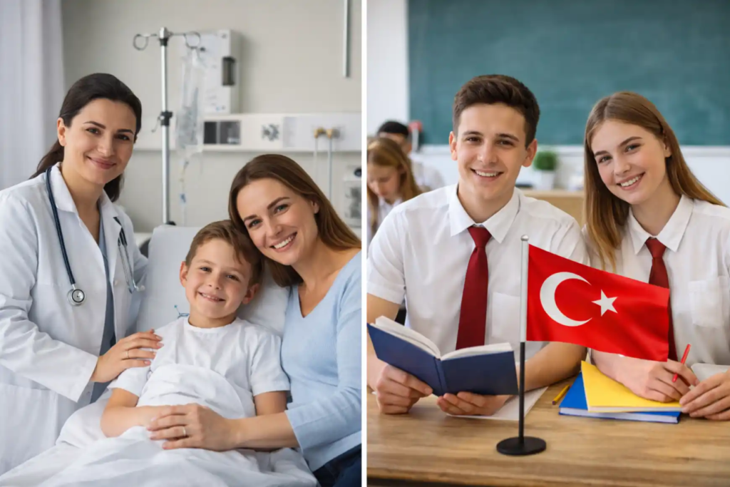 الاستفادة من النظام الصحي والتعليم الحكومي