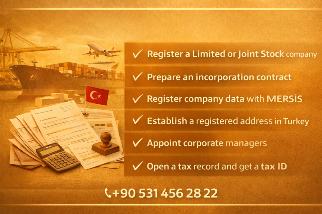 الأوراق المطلوبة لتأسيس شركة استيراد وتصدير في تركيا