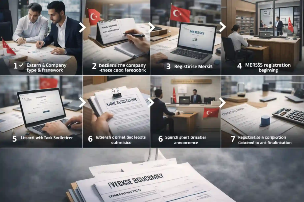 خطوات تأسيس شركة في تركيا من الخارج للأجانب خطوة بخطوة