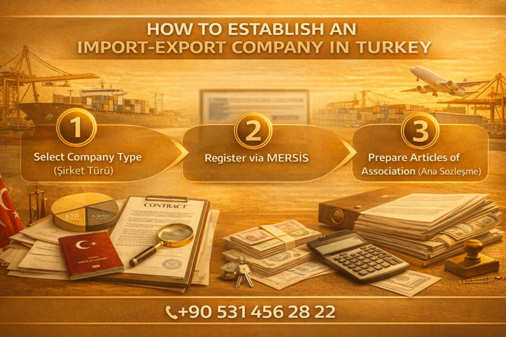 كيفية إنشاء شركة استيراد وتصدير في تركيا