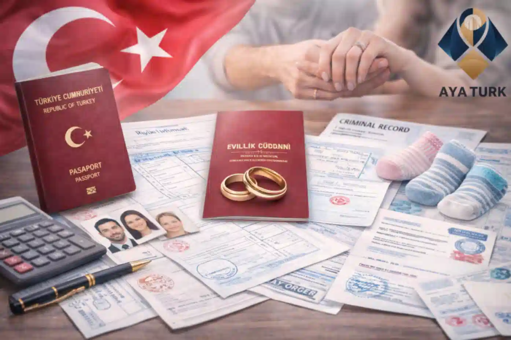 اوراق الجنسية التركية عن طريق الزواج
