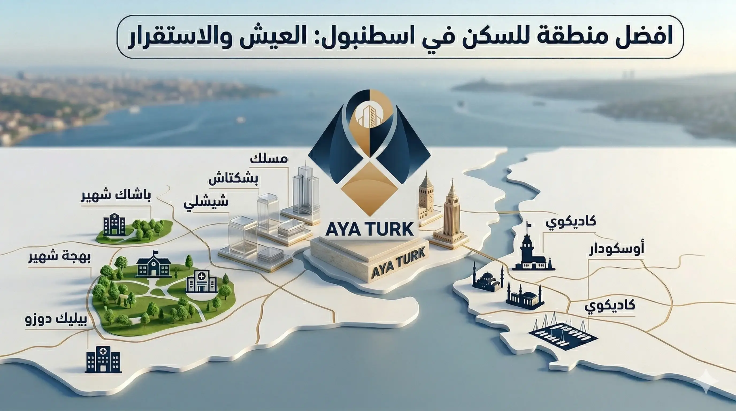 افضل منطقة للسكن في اسطنبول: العيش والاستقرار 2026