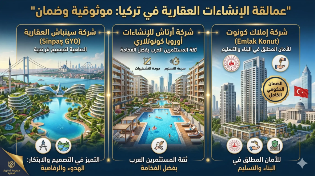 أسماء شركات عقارية في تركيا
