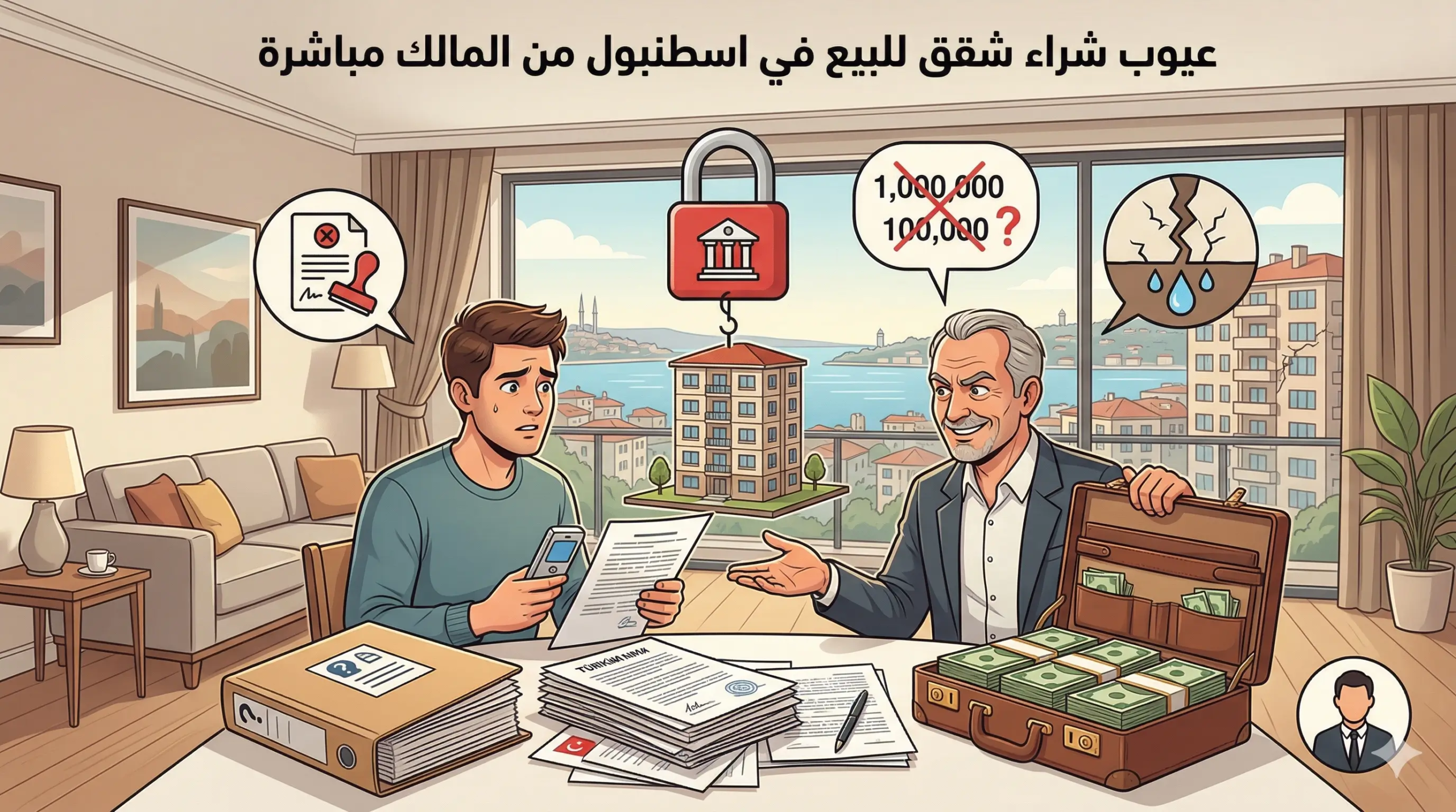 عيوب شراء شقق للبيع في اسطنبول من المالك مباشرة
