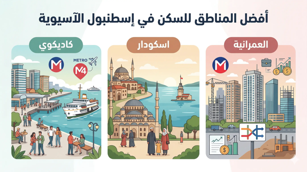 أفضل مناطق السكن في اسطنبول الآسيوية