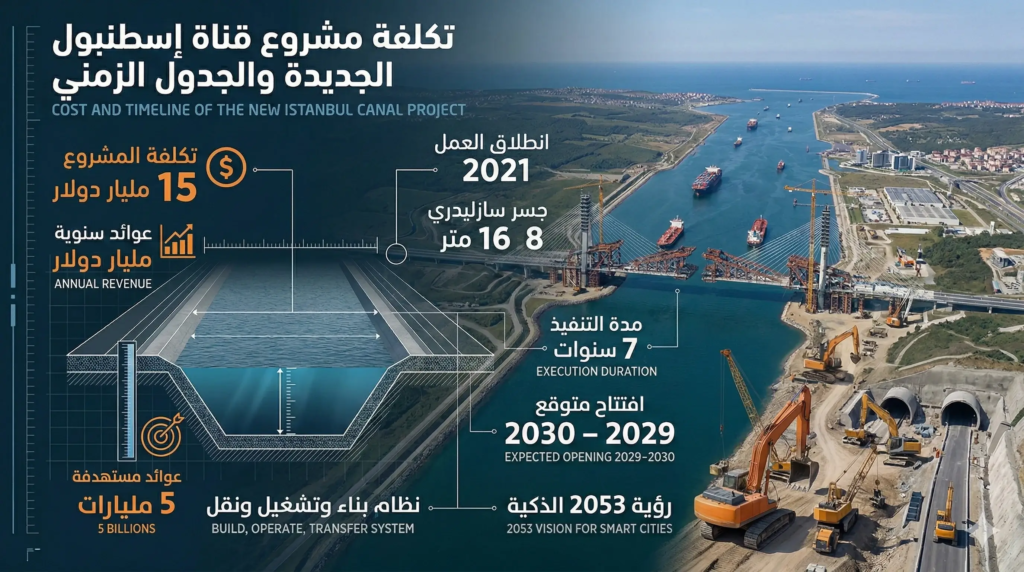 تكلفة قناة اسطنبول
