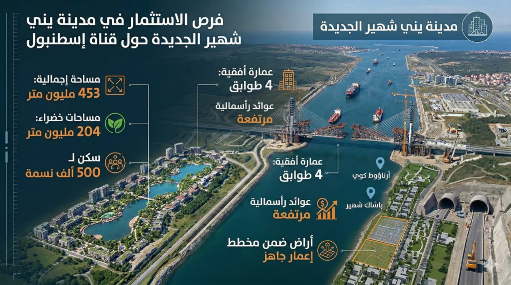الاستثمار العقاري في قناة اسطنبول الجديدة