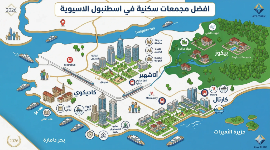 افضل مجمعات سكنية في اسطنبول الاسيوية
