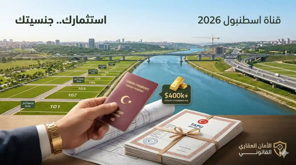 شروط الحصول على الجنسية التركية عبر شراء اراضي للبيع في قناة اسطنبول