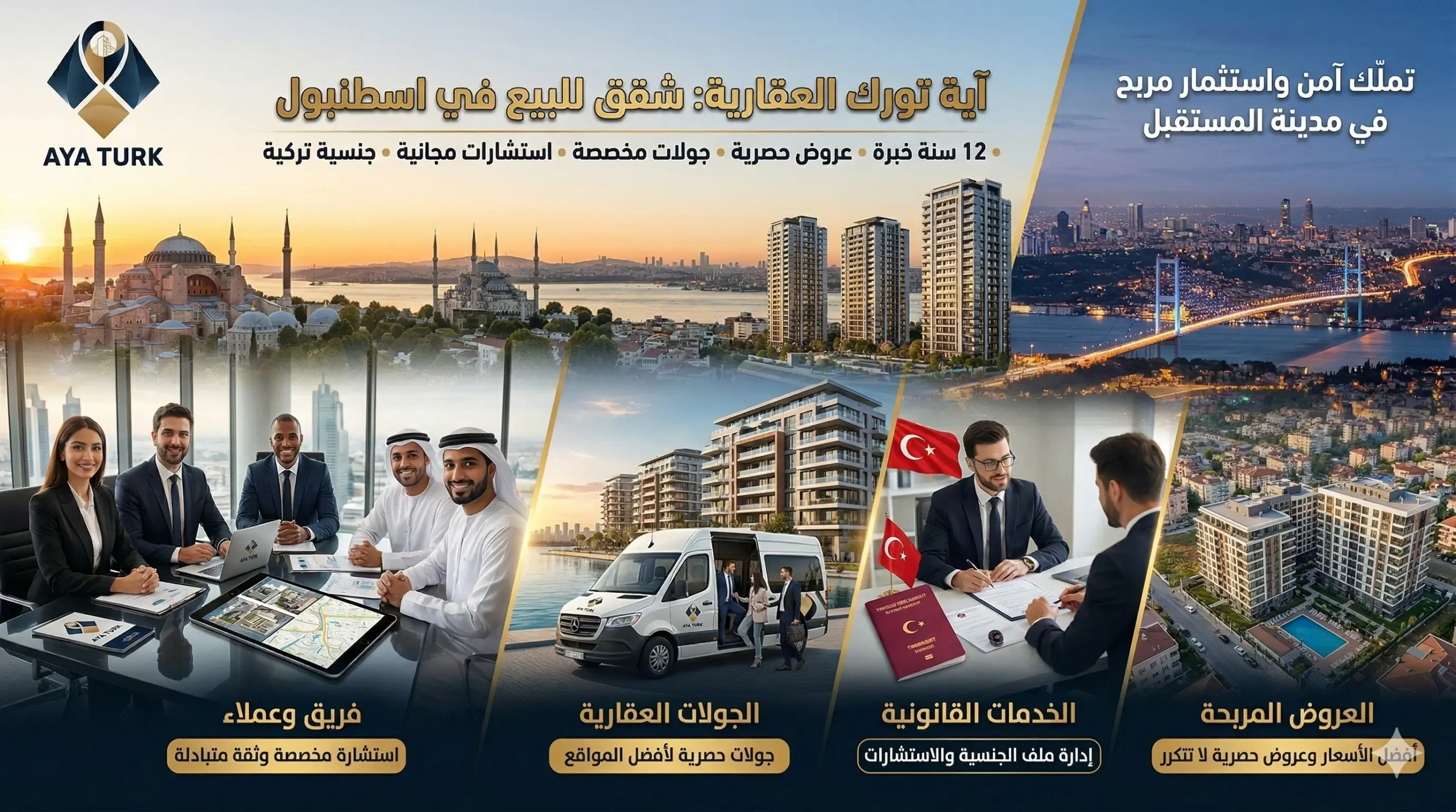 شقق للبيع في اسطنبول مع آية تورك العقارية