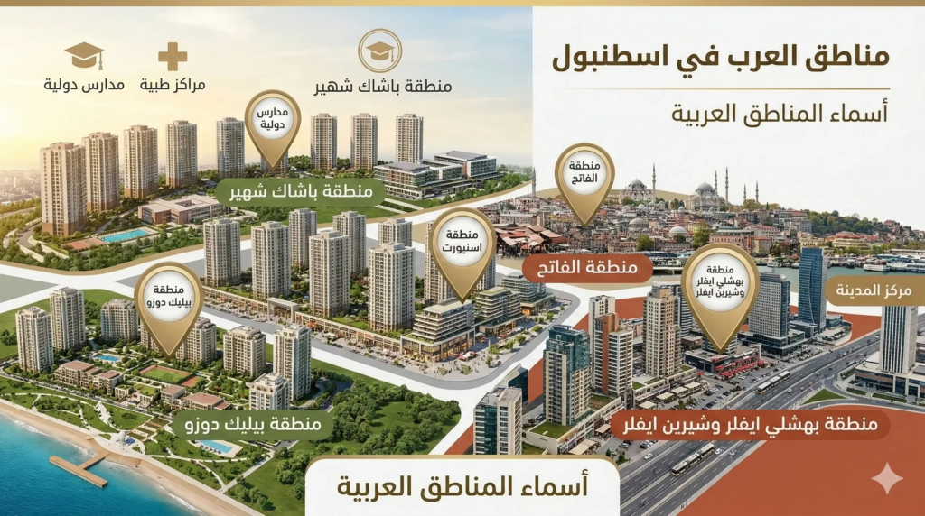 مناطق العرب في اسطنبول