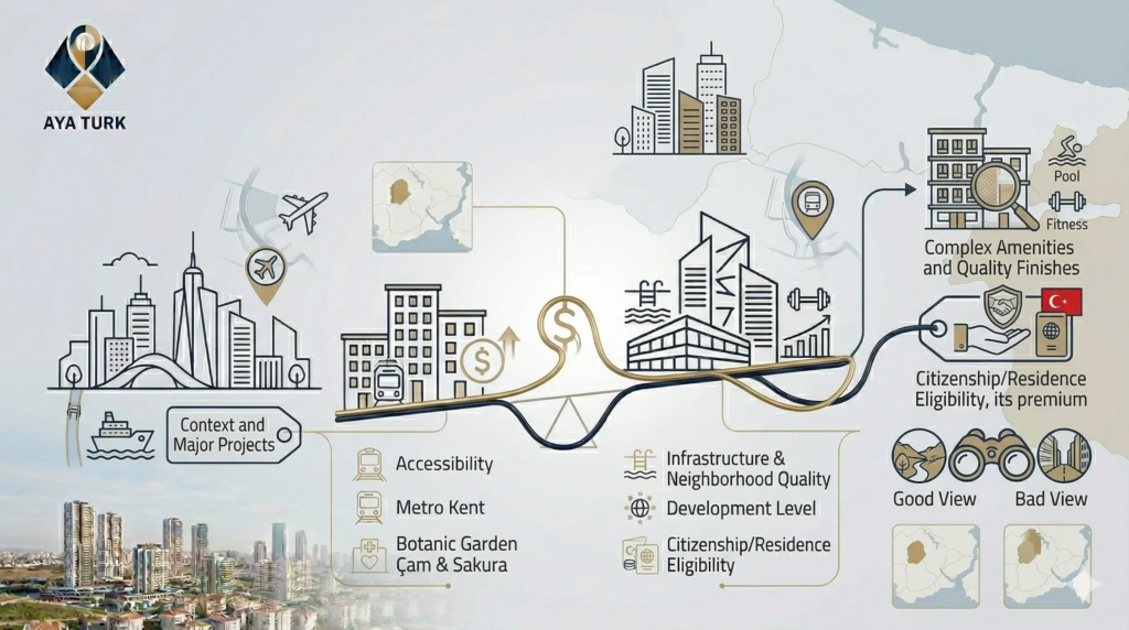 العوامل المؤثرة على أسعار الشقق في باشاك شهير