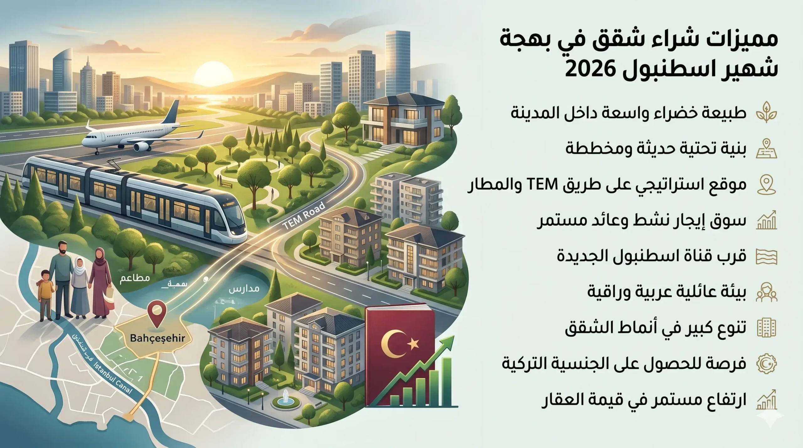 مميزات شراء شقق للبيع في بهجة شهير اسطنبول