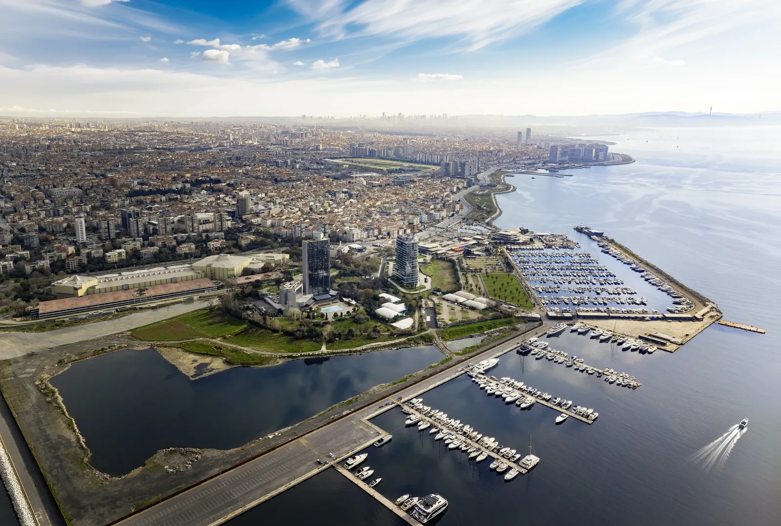 مشروع مارينادا أتاكوي Marinada Ataköy في اسطنبول - مرسى أتاكوي من الأعلى